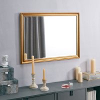 Зеркало декоративное Inspire Классика прямоугольное 50x70 см пластик цвет золото античное