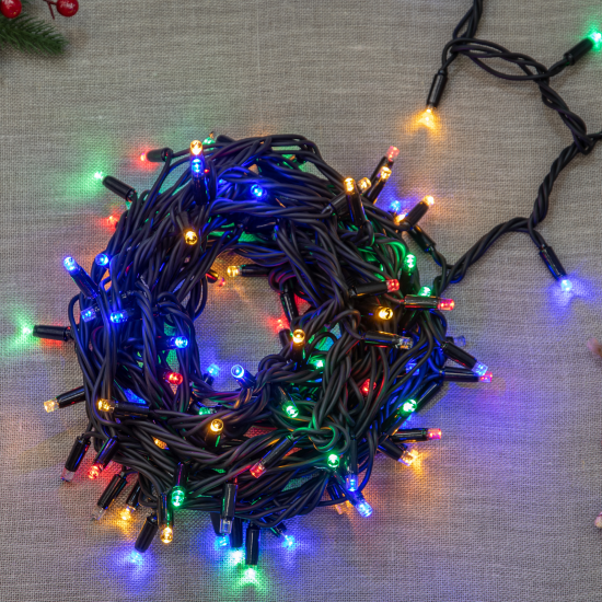 Электрогирлянда наружная Uniel 10 м 120 LED разноцветный свет
