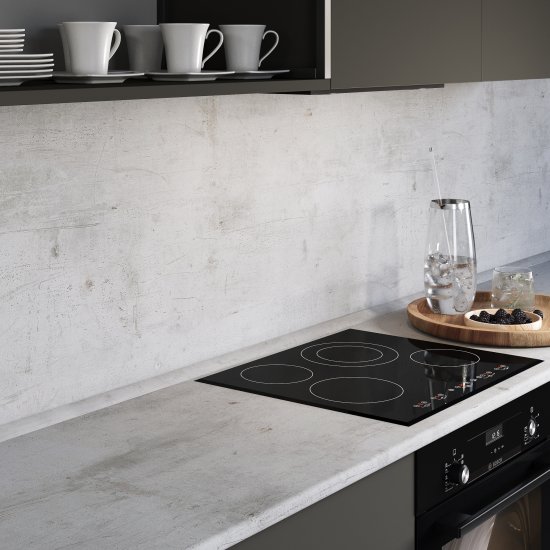 Стеновая панель Фристайл 300x0.6x60 см ДСП цвет серый