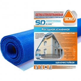 Усиленная фасадная стеклотканевая сетка SDM 160 SD-GLASS Professional PRO