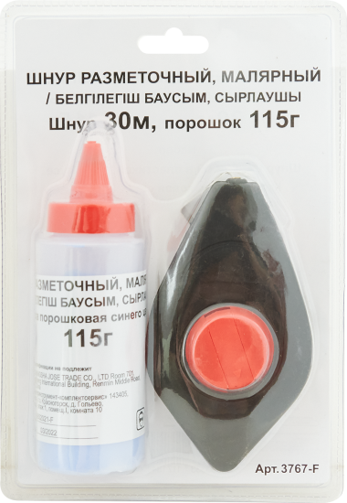 Набор разметочный 3767-F шнур 30 м порошок синий 115 г