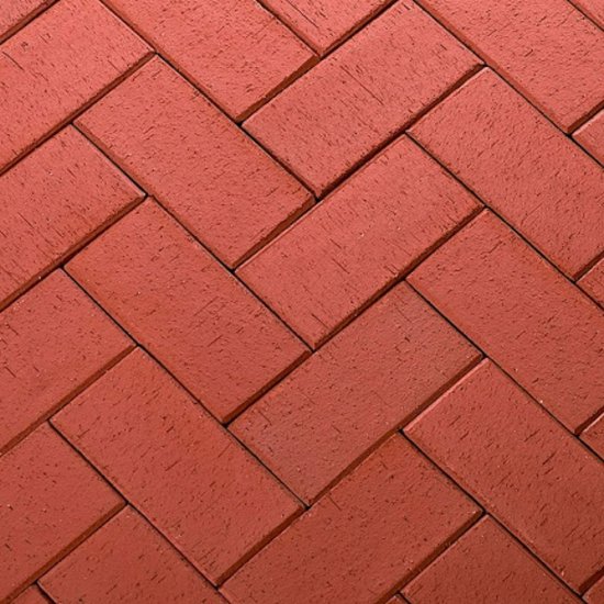 Плитка тротуарная клинкерная Лондон 200х100х50 мм красная