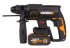 Перфоратор аккумуляторный бесщеточный SDS-plus Worx WX381.1, 20 В Li-ion 1x4 Ач, 2 Дж