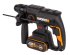 Перфоратор аккумуляторный бесщеточный SDS-plus Worx WX381.1, 20 В Li-ion 1x4 Ач, 2 Дж