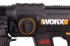 Перфоратор аккумуляторный бесщеточный SDS-plus Worx WX381.1, 20 В Li-ion 1x4 Ач, 2 Дж
