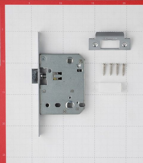 Замок врезной Palladium 170 PC для межкомнатной двери под фиксатор перламутровый хром