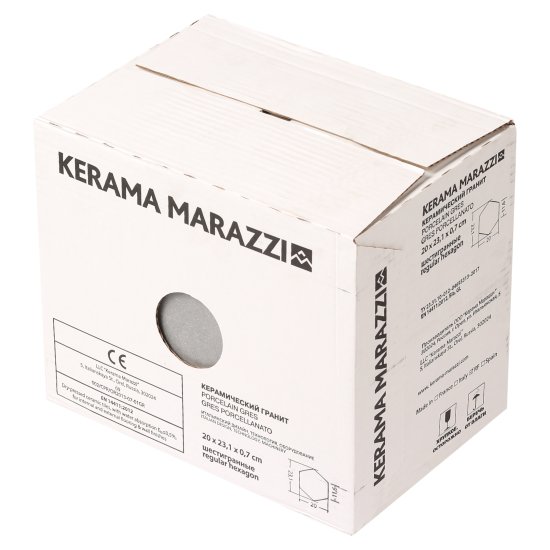 Керамогранит Kerama Marazzi Пуату серый темный 231х200х7 мм (22 шт.=0,76 кв.м)