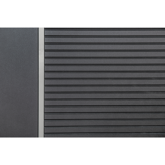 Дверь входная металлическая Порта Р-3 88x205 см левая серая с зеркалом