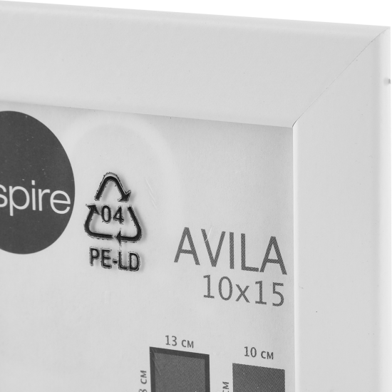 Рамка Inspire Avila 10x15 см МДФ цвет белый