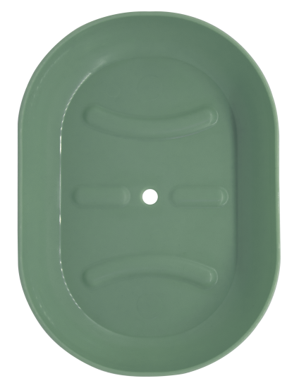Мыльница Berossi Aqua LM пластик цвет зеленая миля