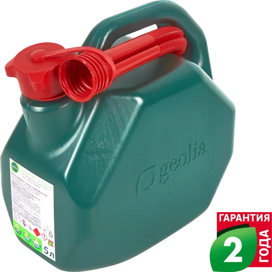 Канистра Geolia для ГСМ 5л цвет зеленый