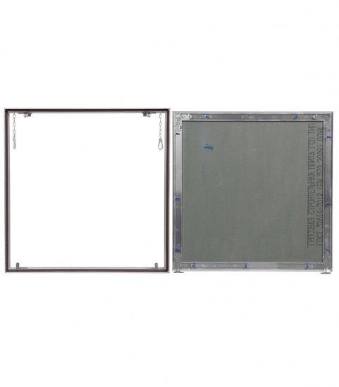 Люк ревизионный под плитку Хаммер Гиппократ-П алюминиевый 600х600 мм скрытый нажимной