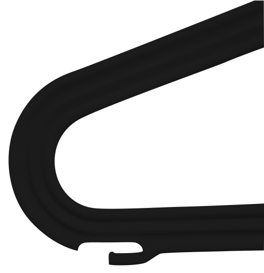 Набор вешалок Spaceo 42 см полипропилен цвет черный 4 шт