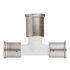 Тройник Henco (12PKW-263226) 26(пресс) х 32(пресс) х 26(пресс) PVDF белый