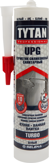Герметик силиконовый Tytan UPG Turbo санитарный уксусный цвет белый 280 мл