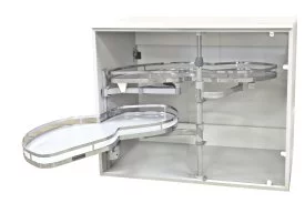 Волшебный уголок для кухни с доводчиком левый 55x90x70 см цвет серебро