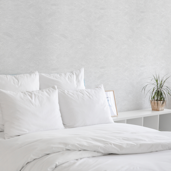 Обои под покраску флизелиновые Inspire Крупная штукатурка белые 1.06x10 м 145г/м²