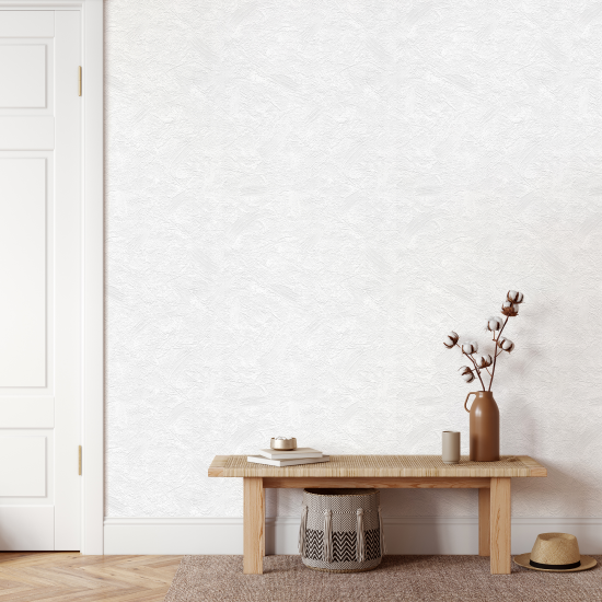 Обои под покраску флизелиновые Inspire Крупная штукатурка белые 1.06x10 м 145г/м²