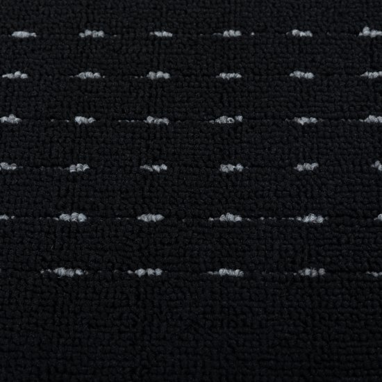 Коврик декоративный полипропилен Canberra 100x150 см цвет черный