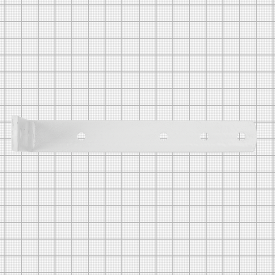 Кронштейн мебельный белый 60x140x20x4 мм