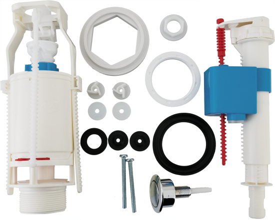 Арматура АНИ Пласт хром пластик нижняя подводка