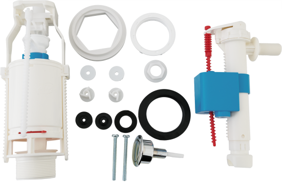 Арматура АНИ Пласт хром пластик боковая подводка