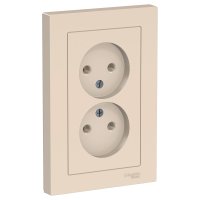 Двойная розетка Systeme Electric AtlasDesign