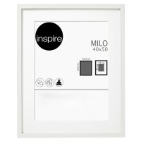 Рамка Inspire Milo 40x50 см цвет белый