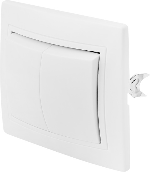 Выключатель встраиваемый Таймыр 3 клавиши цвет белый