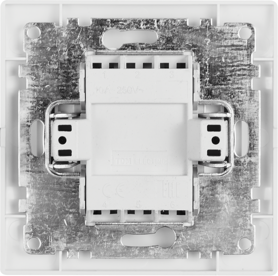 Выключатель встраиваемый Таймыр 3 клавиши цвет белый