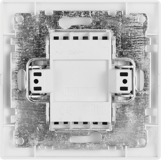 Выключатель встраиваемый Таймыр 3 клавиши цвет белый