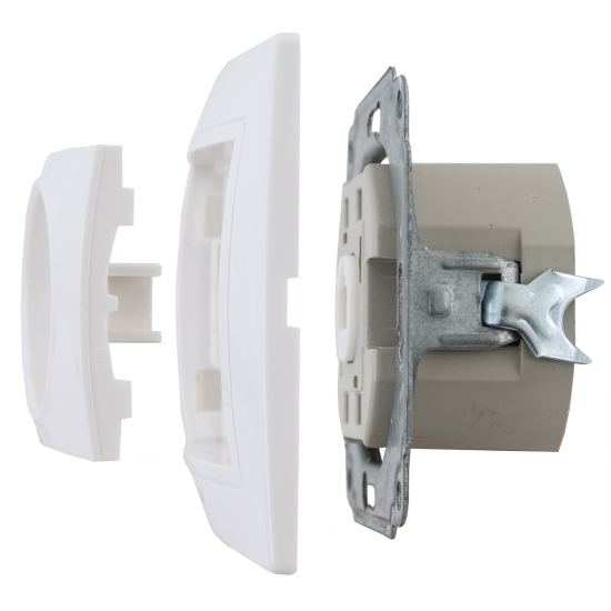 Розетка компьютерная встраиваемая Таймыр RJ45 цвет белый
