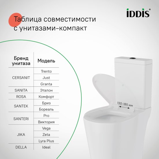 Сиденье для унитаза Iddis 114WPS0ID цвет белый