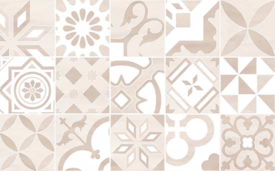 Плитка настенная Шахтинская Плитка Пазолини 25x40 см 1.4 м² глянцевая цвет бежевый геометрия