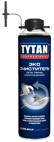 Очиститель монтажной пены Tytan Эко 500 мл