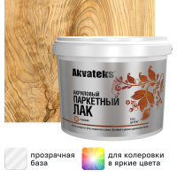 Лак паркетный Akvateks акриловый матовый бесцветный 2.5 л