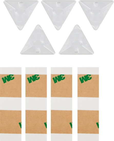 Накладки на углы стола, силикон, цвет прозрачный, 5 шт.