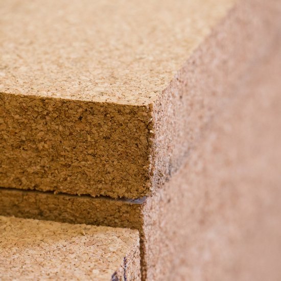 Подложка КМ 1000х500х10 мм для пазогребневой плиты пробковая