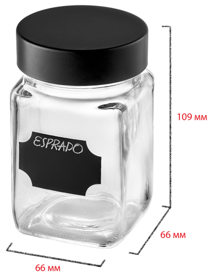 Банка для сыпучих продуктов Esprado Fresco 250 мл стекло цвет прозрачный