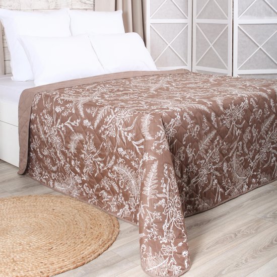 Покрывало Сухоцвет 200x220 см полиэстер цвет имбирь