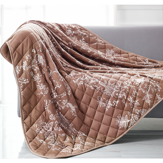 Покрывало Сухоцвет 200x220 см полиэстер цвет имбирь