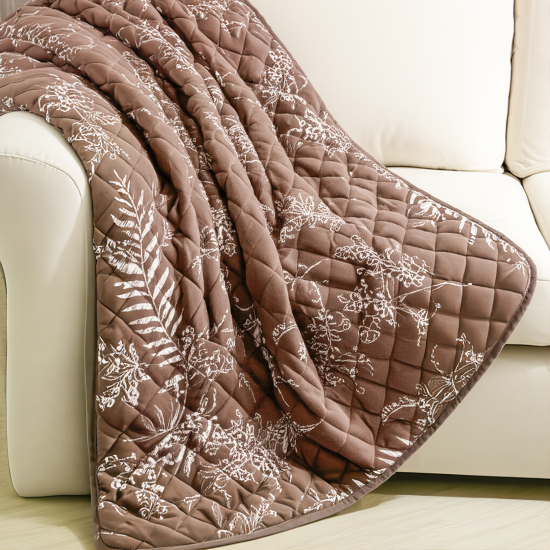 Покрывало Сухоцвет 200x220 см полиэстер цвет имбирь