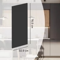 Фасад кухонного шкафа София 32.9x76.5 см DELINIA ID ЛДСП цвет серый