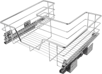 Корзина выкатная Vidage 50x14x45 см цвет хромированный