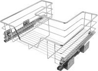 Корзина выкатная Vidage 50x14x45 см цвет хромированный