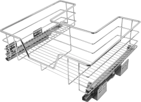 Корзина выкатная Vidage 50x14x45 см цвет хромированный