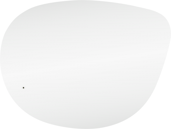 Зеркало для ванной Omega Glass Бордо SD57 с подсветкой 76x90 см ассиметричное