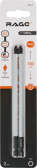Бита магнитная Rage 554131 PH2x150 мм, 2 шт.