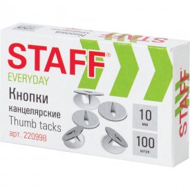 Канцелярские кнопки Staff EVERYDAY