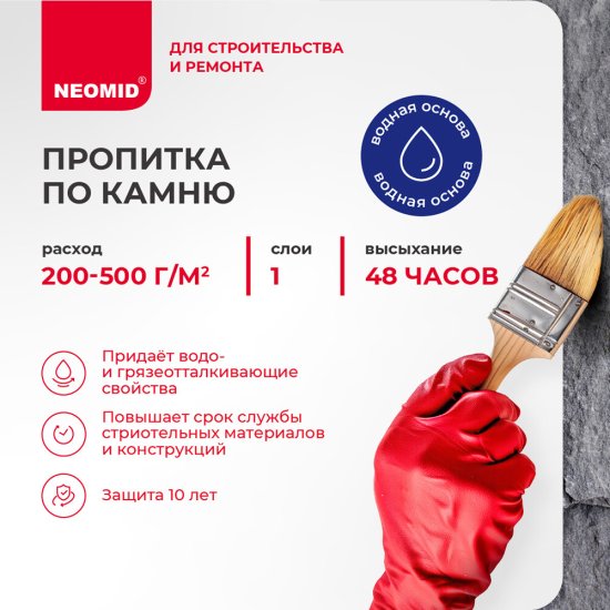 Гидрофобизатор Neomid H2O Stop концентрат 5 л